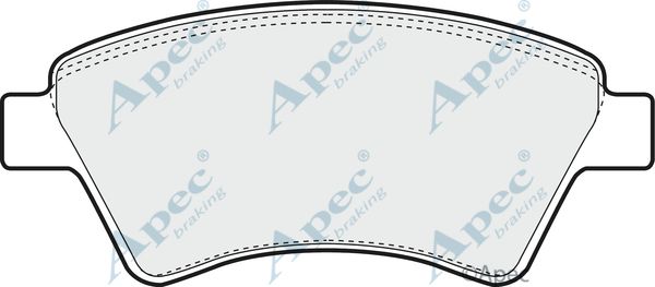 APEC BRAKING Комплект тормозных колодок, дисковый тормоз PAD1306
